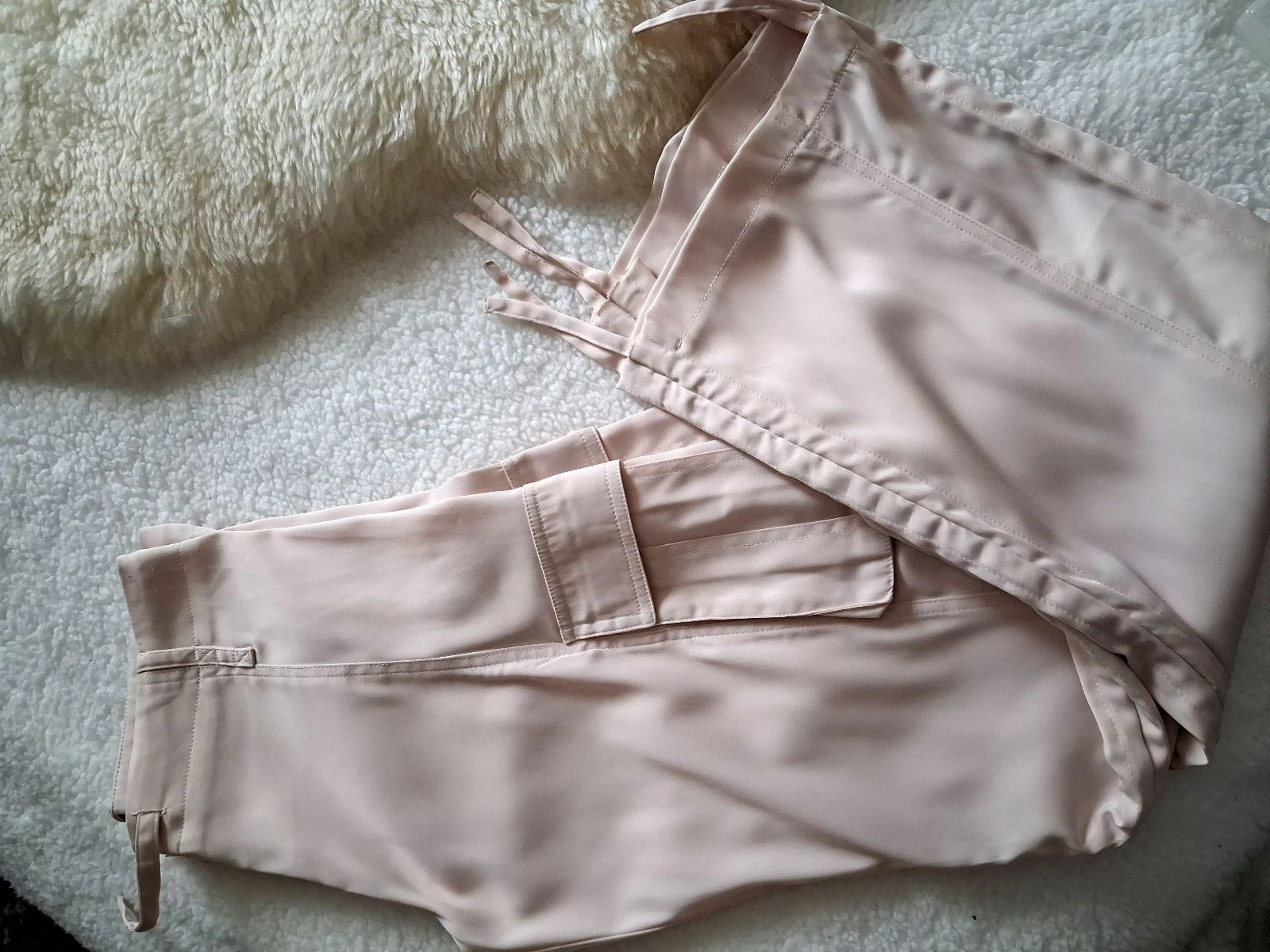 Pantalón cargo para mujer rosa pálido/nude talla 38 – photo 6